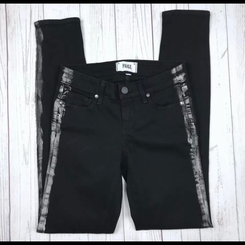 Paige Verdugo Ultra Skinny Side Stripe Stretch Jeans